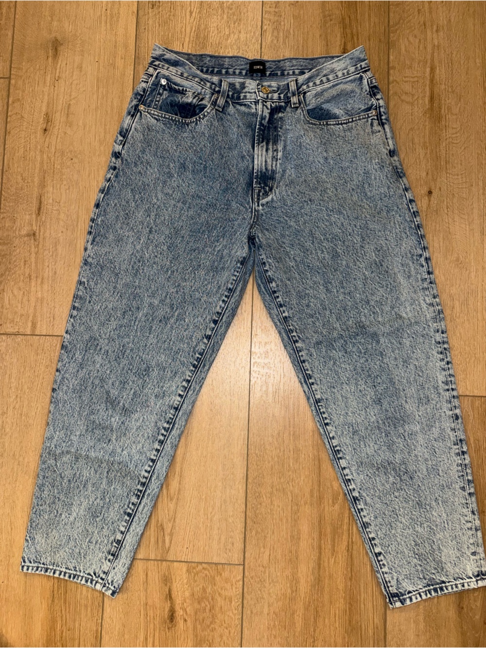 EDWIN Made in USA Organic Cotton Acid Wash Straight Jeans Size 30